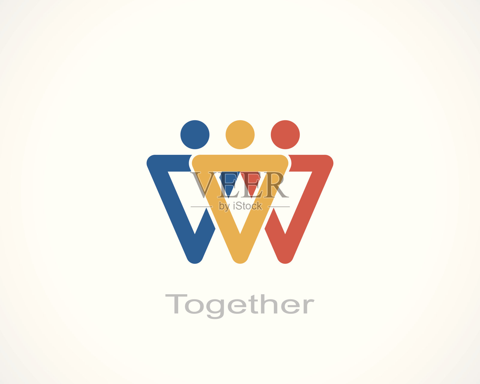 在一起插画图片素材