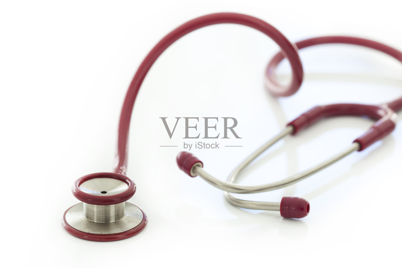 红色的听诊器照片摄影图片