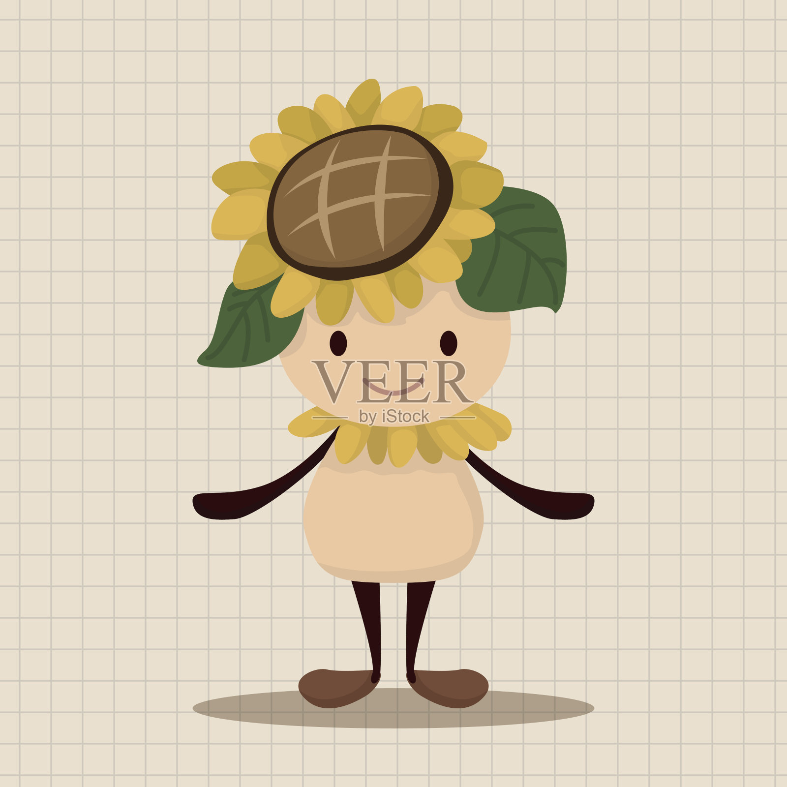 花朵精灵主题元素向量，eps插画图片素材