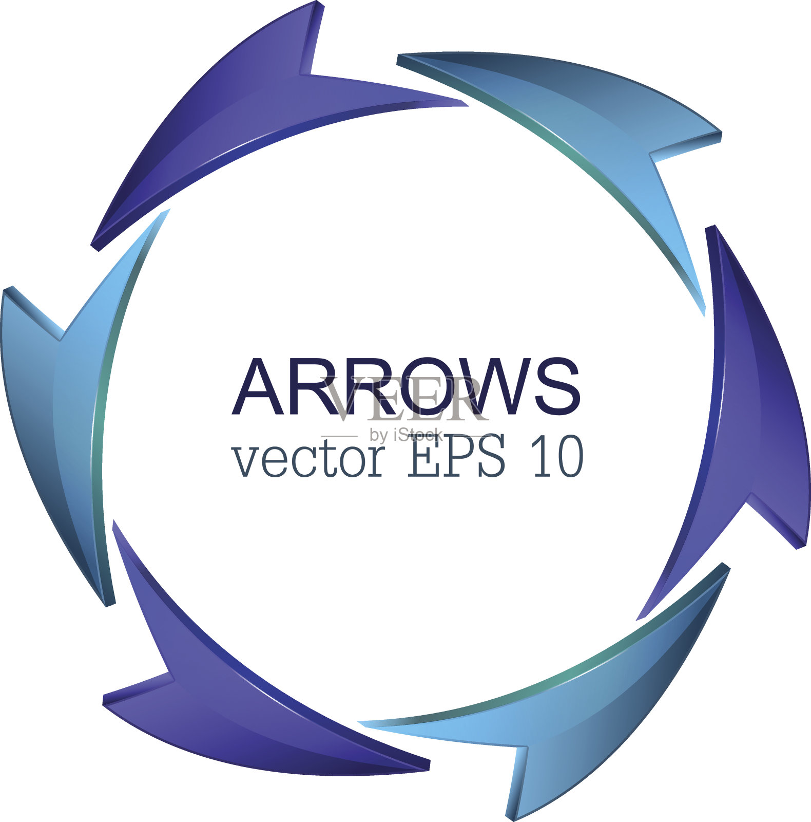 矢量光滑数字现实箭头帧孤立插画图片素材