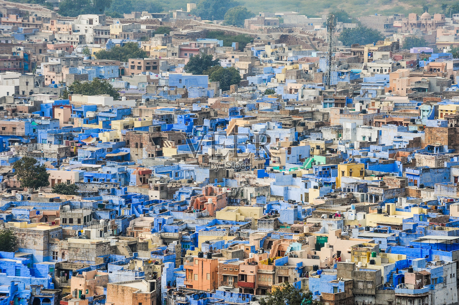 焦特布尔是蓝色的城市照片摄影图片