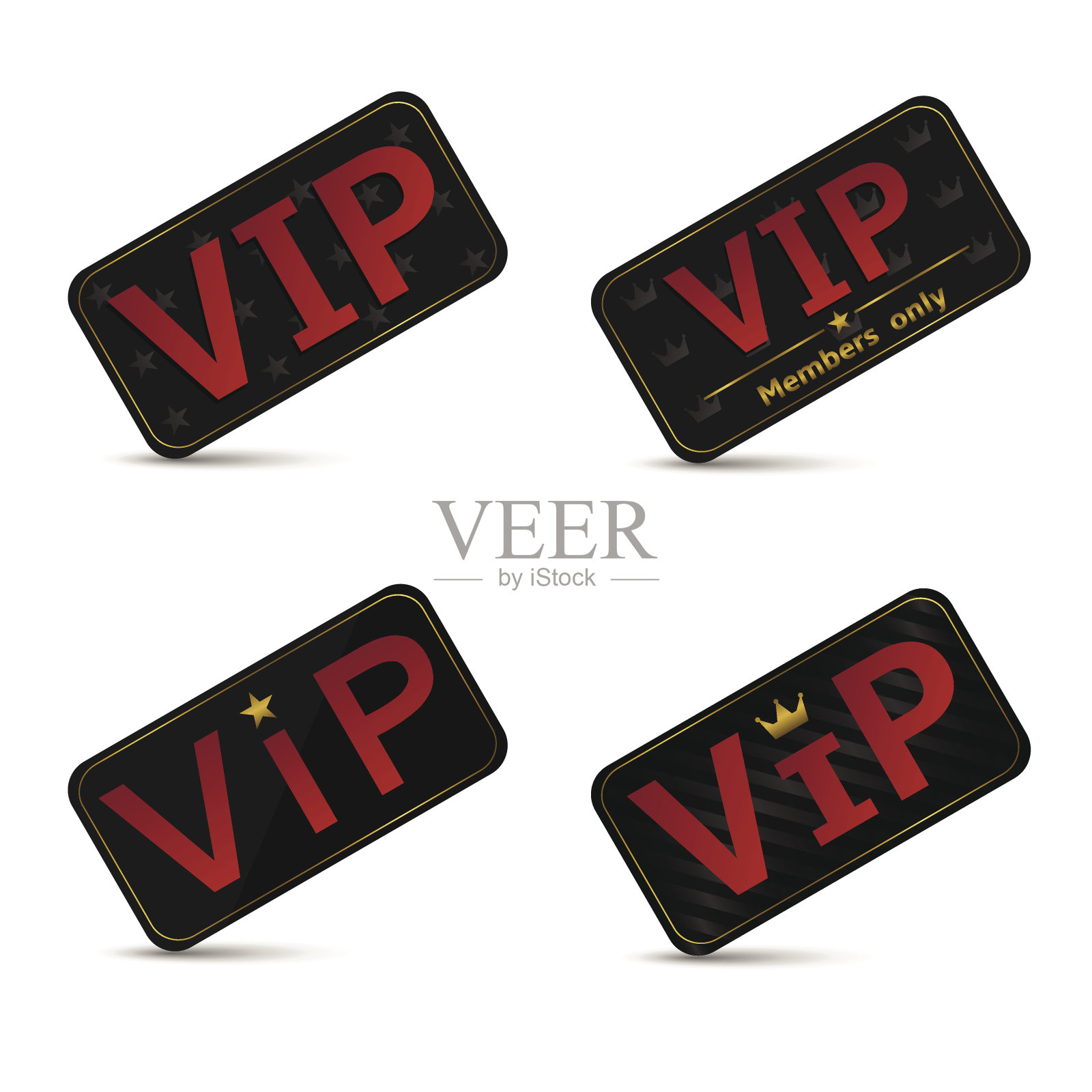 贵宾卡插画图片素材