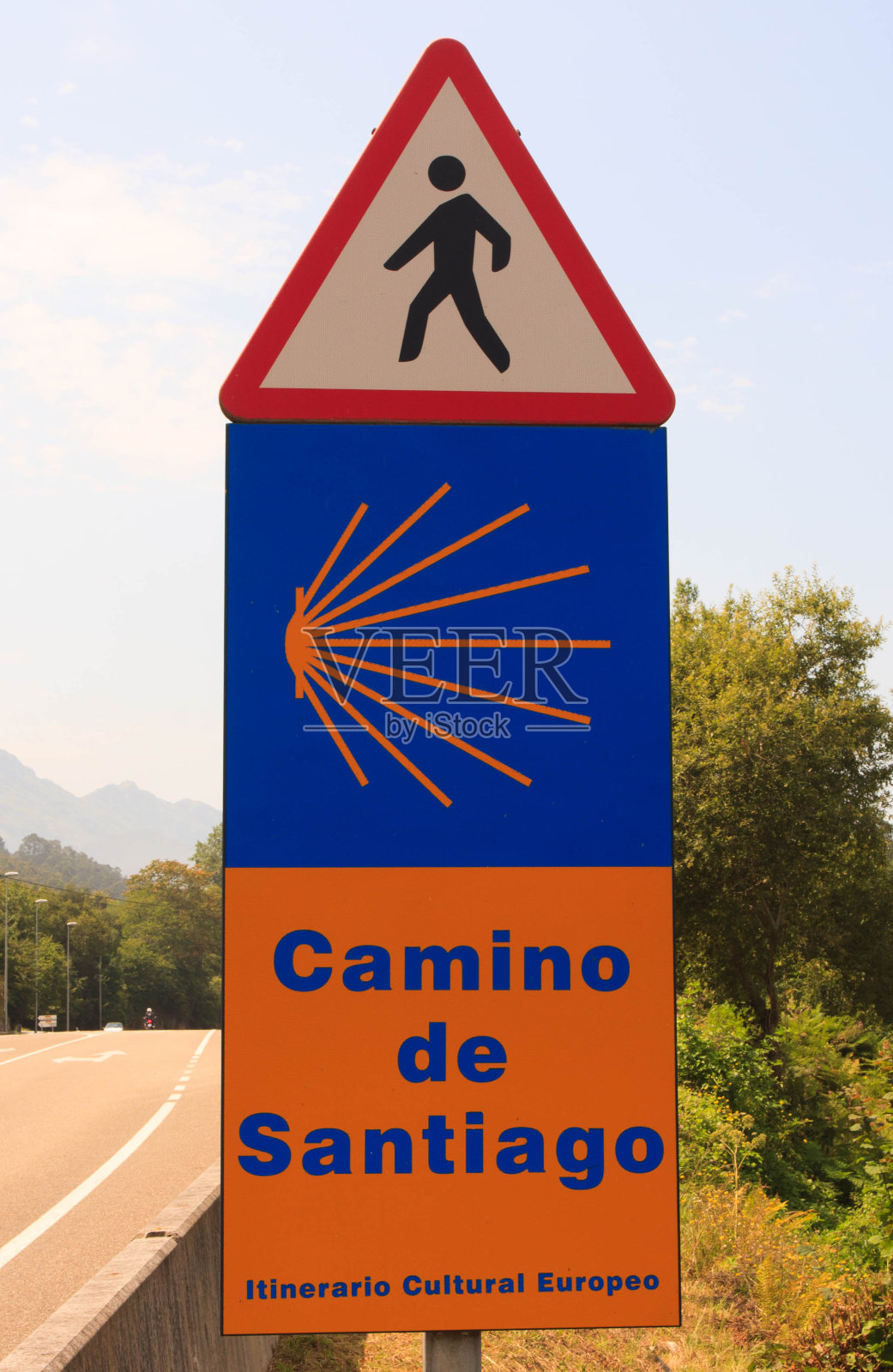 去圣地亚哥德孔波斯特拉的路照片摄影图片