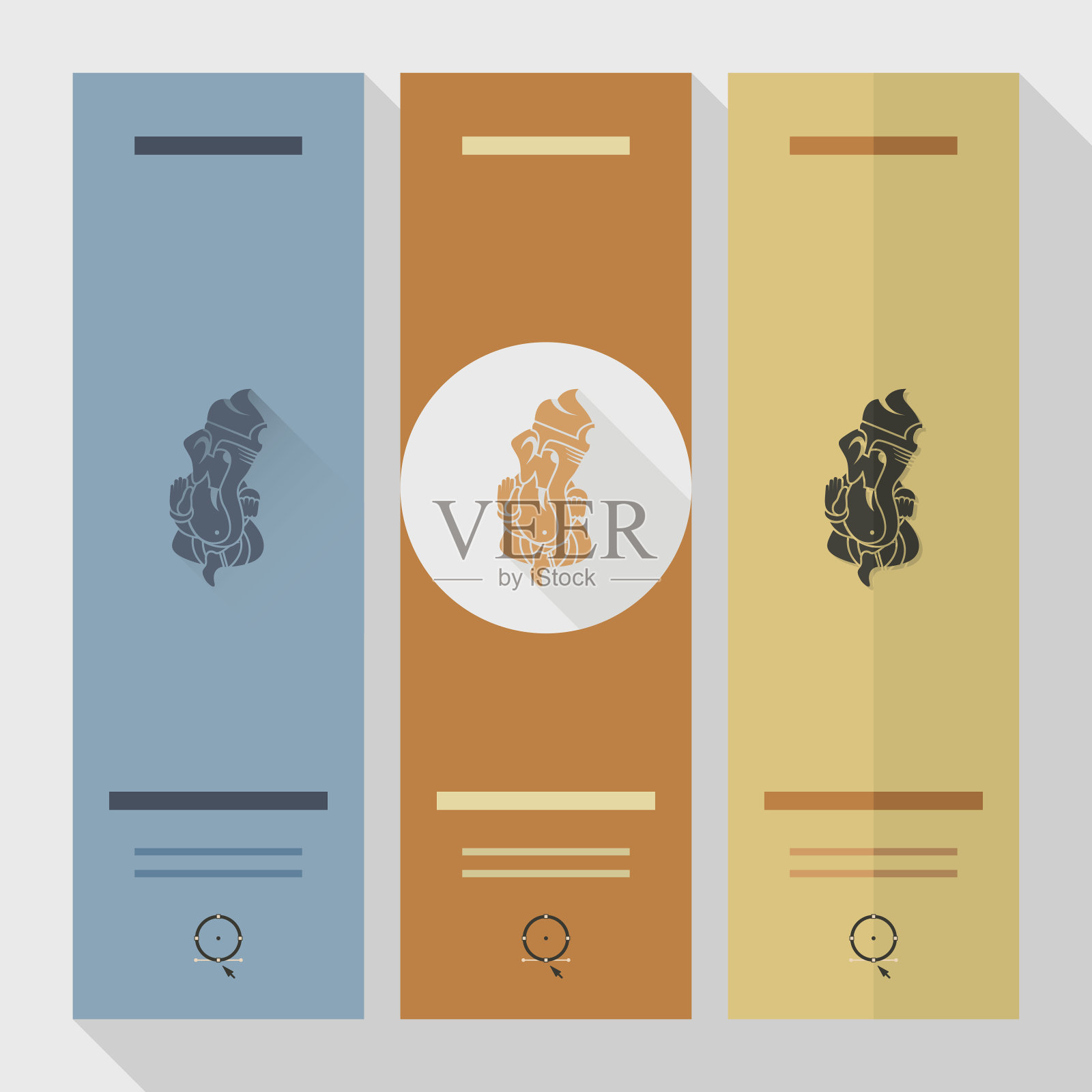 排灯节。印度节日图标插画图片素材