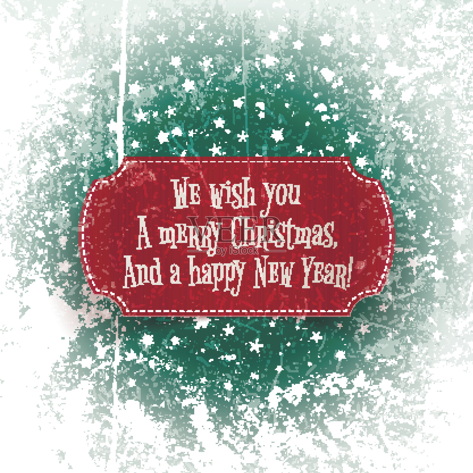 圣诞快乐，新年祝福旗帜红设计模板素材