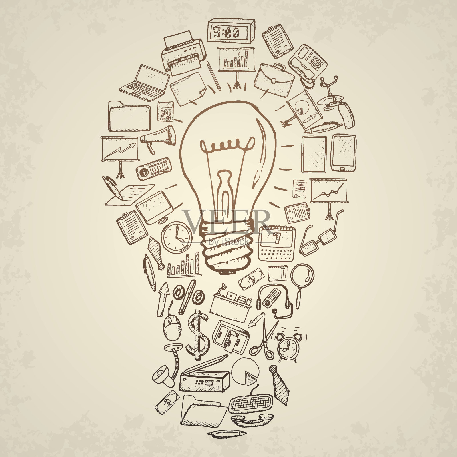 概念概念说明。插画图片素材