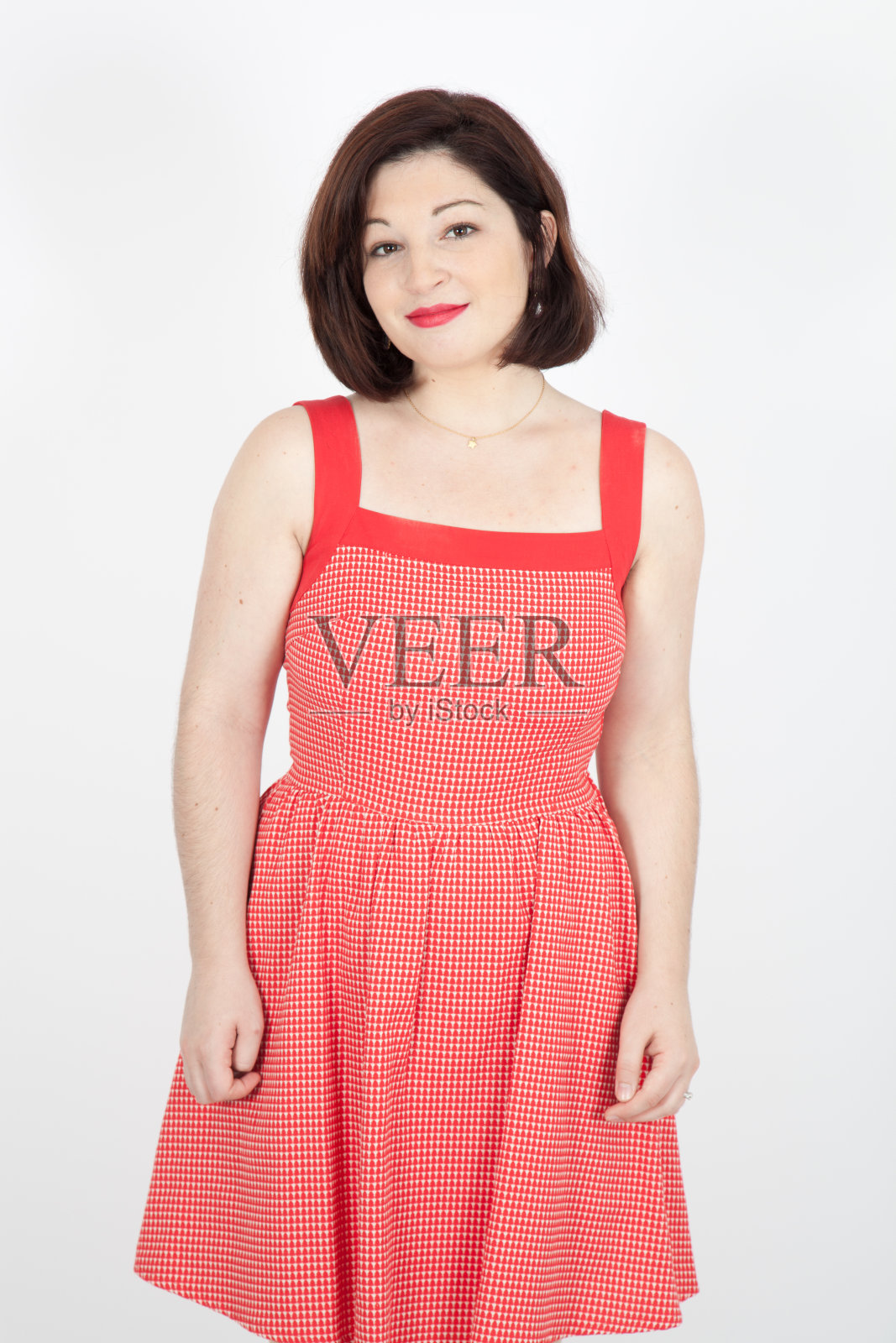 美丽的女人在不同的衣服里有不同的表情照片摄影图片