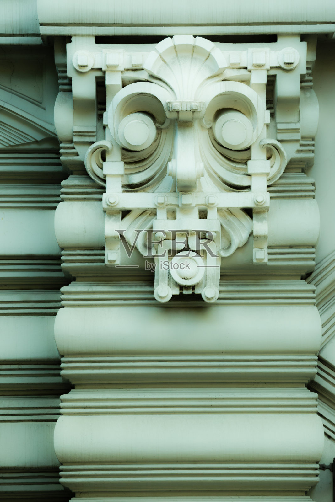 新艺术，一种青年派的装饰性浮雕照片摄影图片