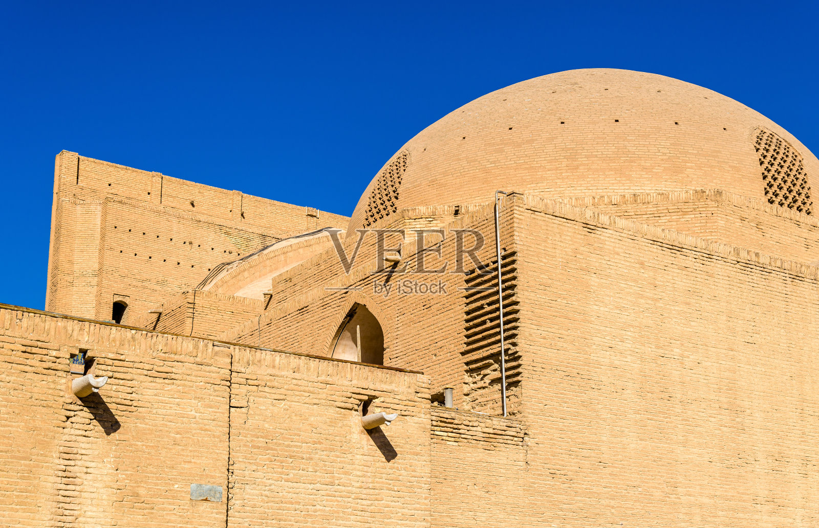 伊朗伊斯法罕Shah清真寺的墙壁照片摄影图片