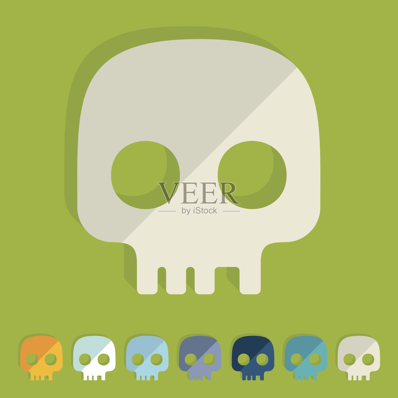 平面设计:头骨插画图片素材