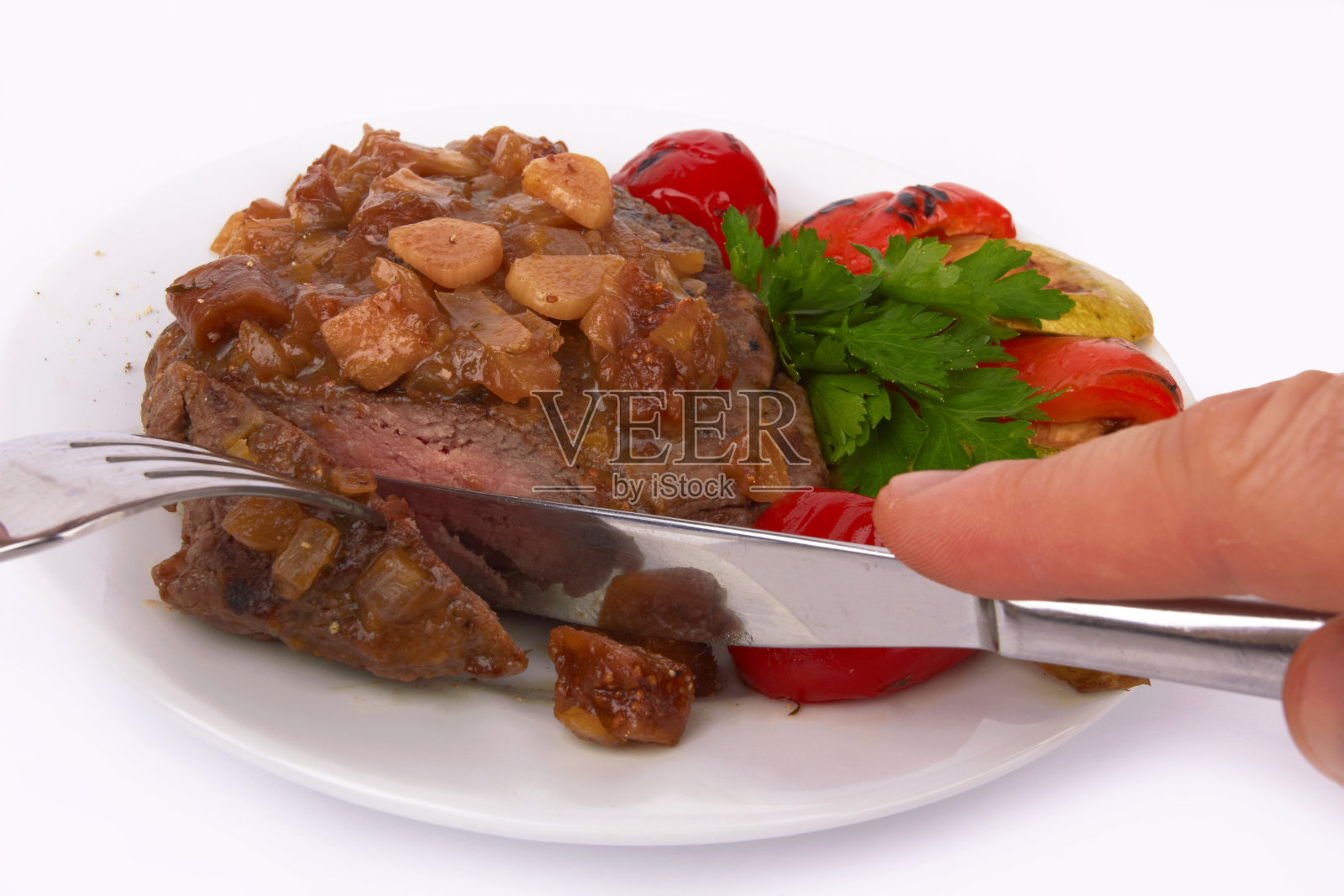 烤牛排照片摄影图片