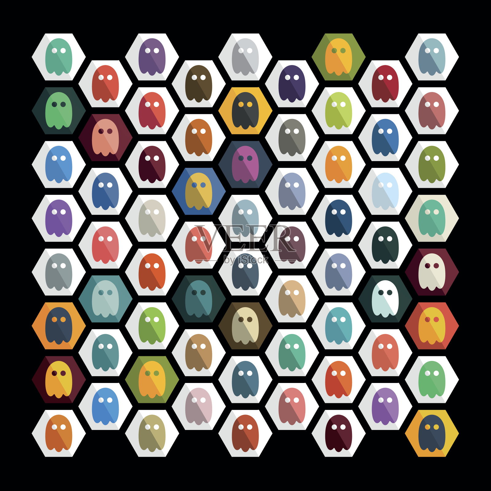 平面设计:鬼插画图片素材