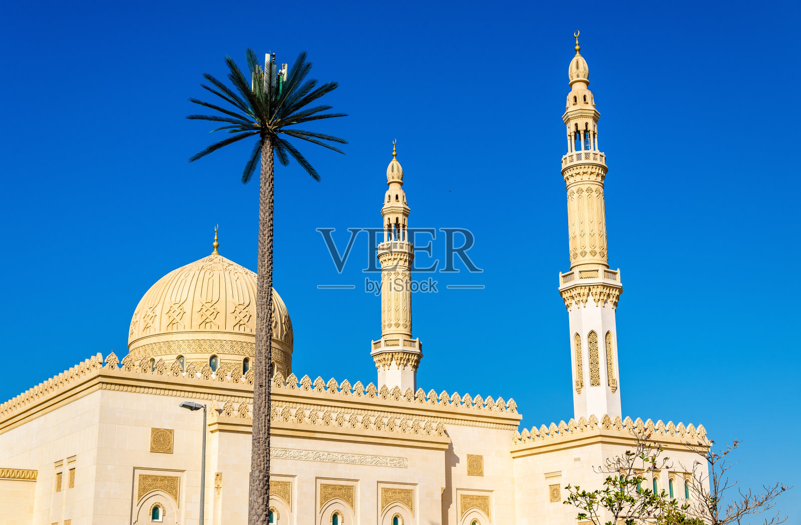 阿联酋迪拜扎比尔清真寺景观照片摄影图片