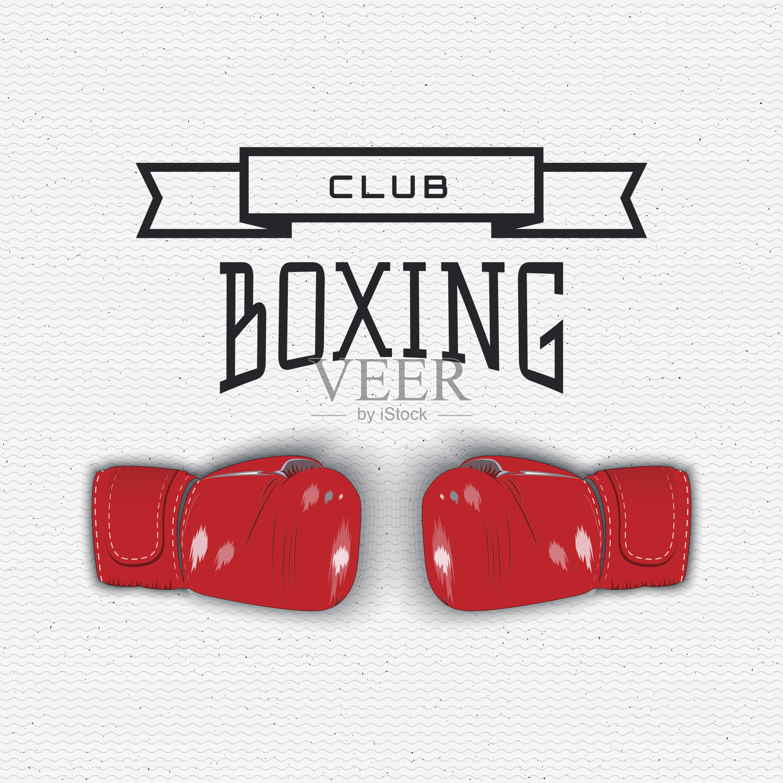 拳击徽章，标志和标签的任何用途插画图片素材