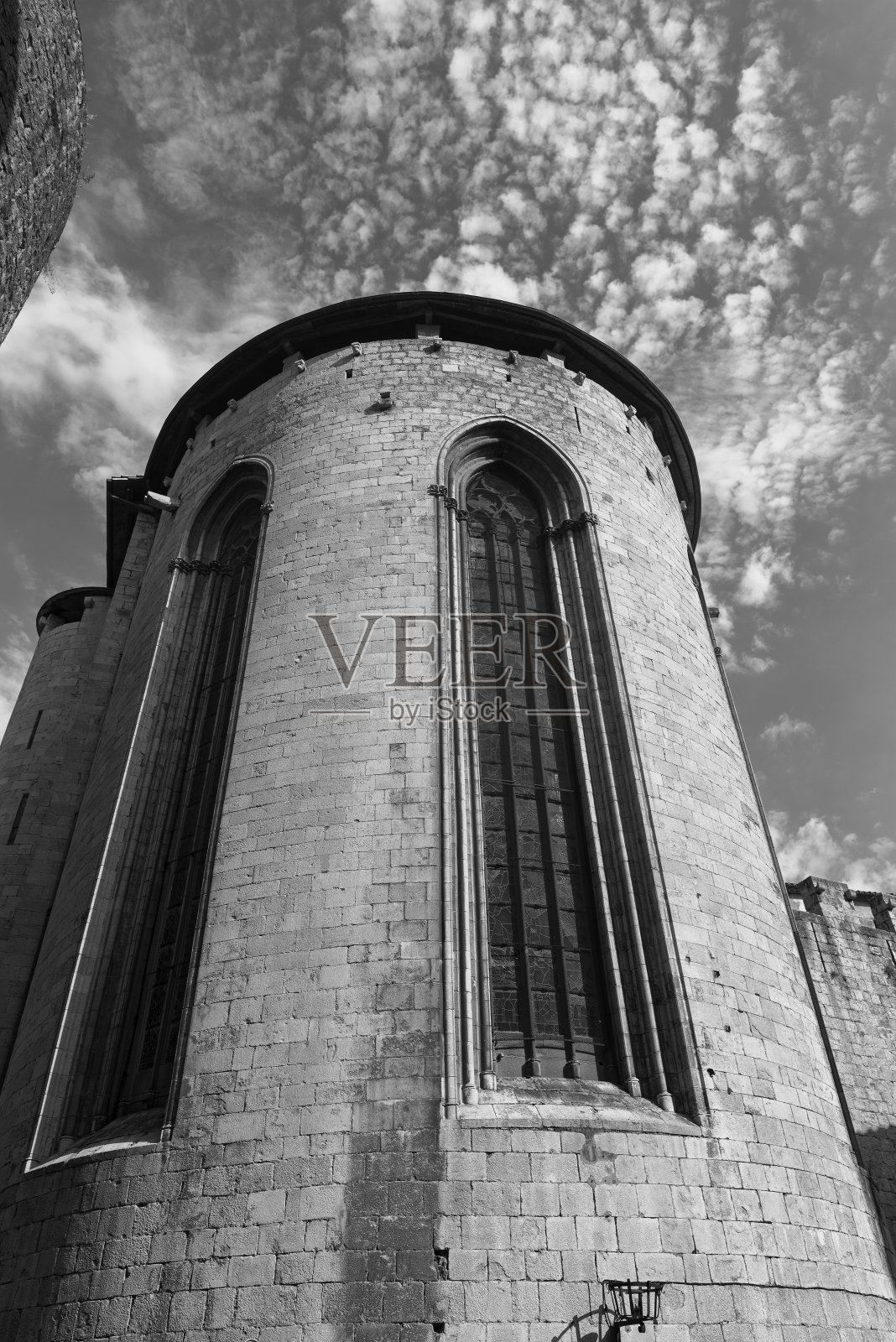 吉罗娜(加泰罗尼亚，西班牙)，圣费利乌教堂照片摄影图片