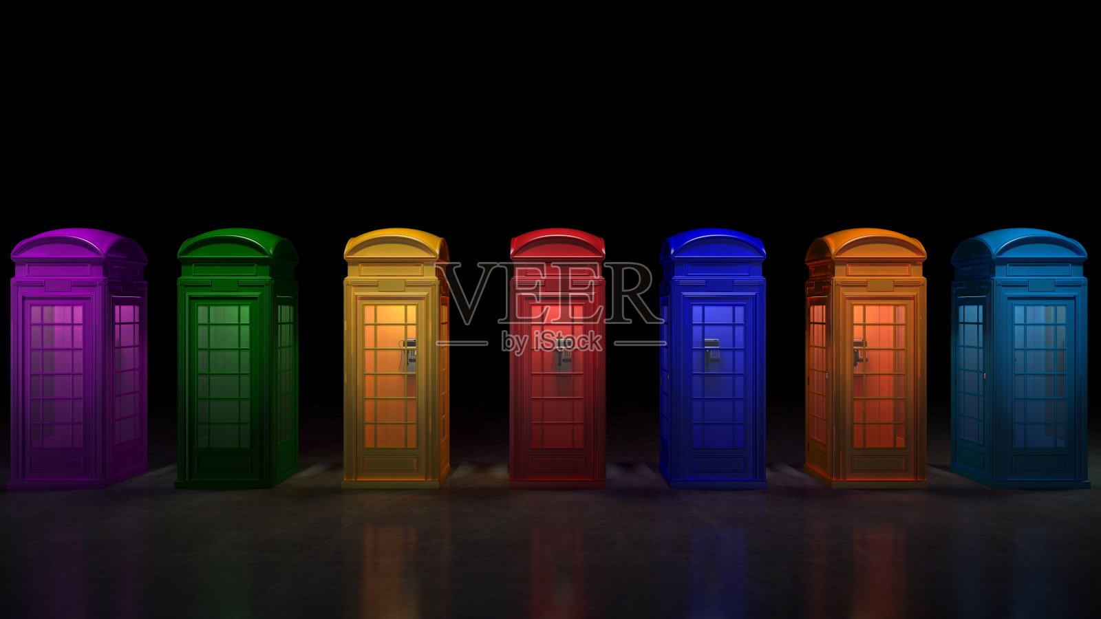 伦敦的英国电话亭照片摄影图片