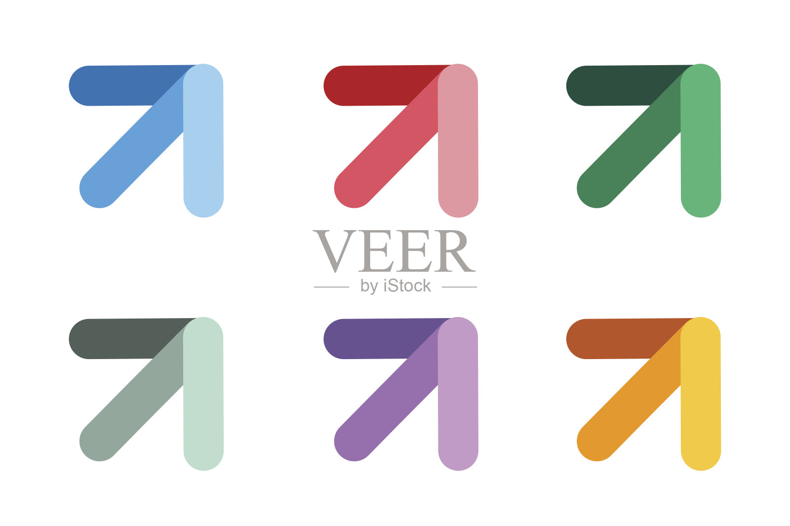 矢量箭头图标抽象模板图标素材