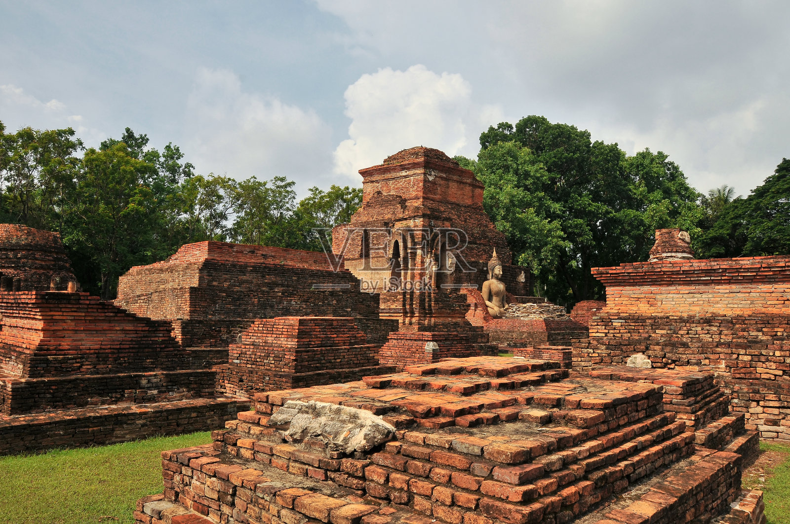 素可泰历史公园，素可泰镇，泰国照片摄影图片