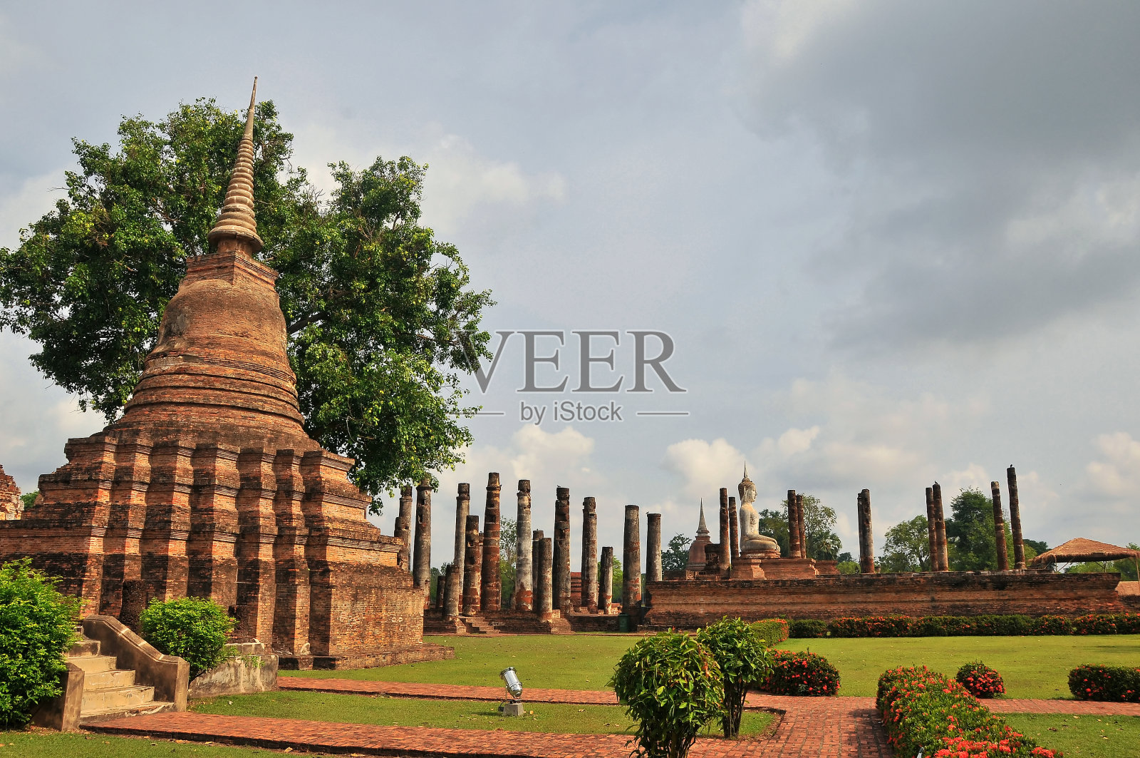 素可泰历史公园，素可泰镇，泰国照片摄影图片