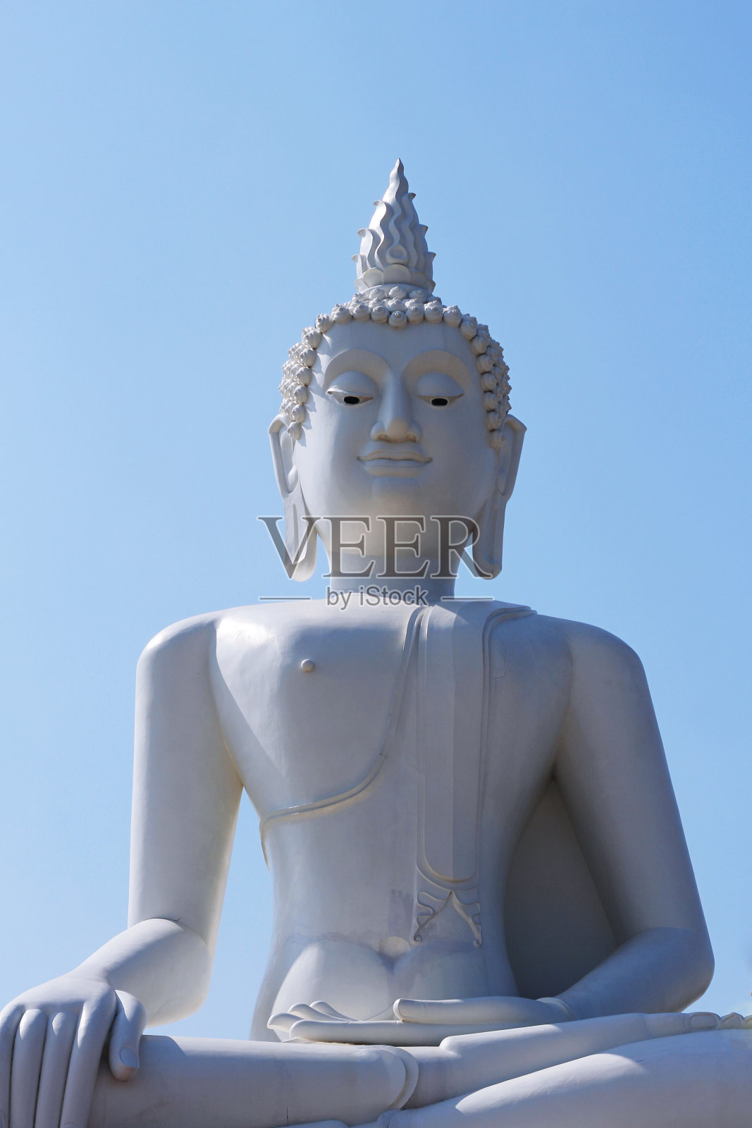 白色的大佛祖照片摄影图片