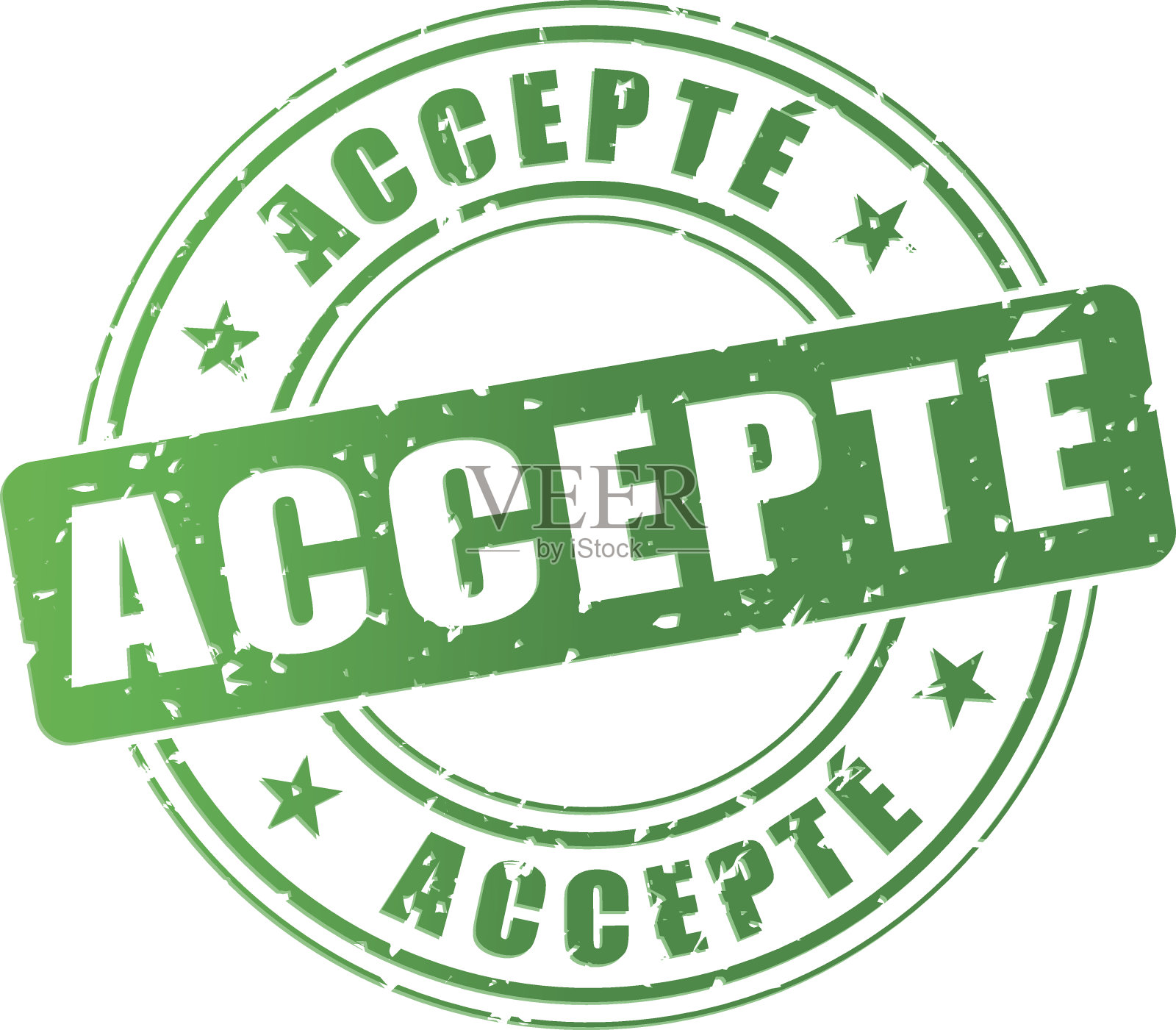 向量接受邮票设计元素图片