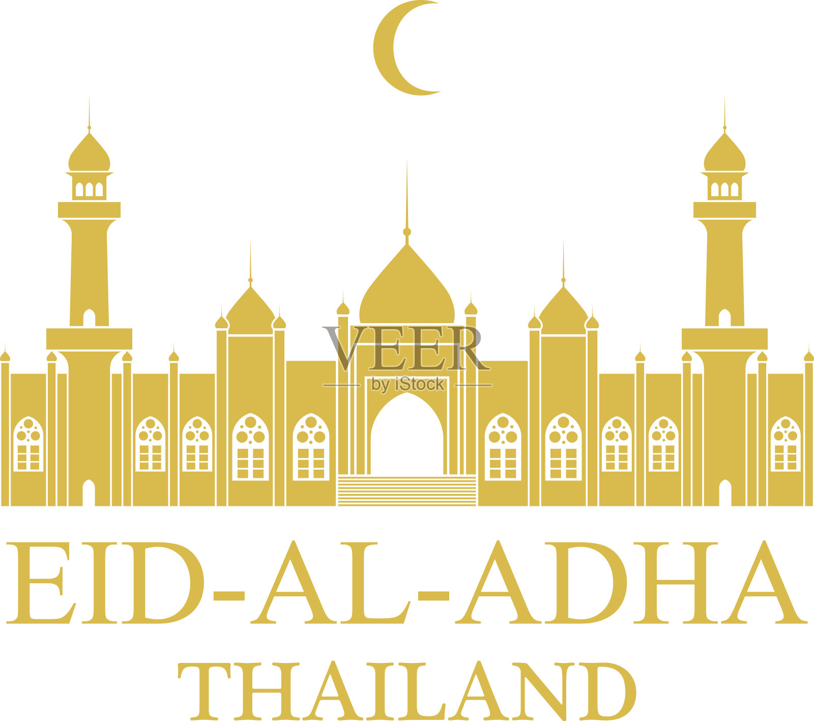 宰牲节。泰国插画图片素材