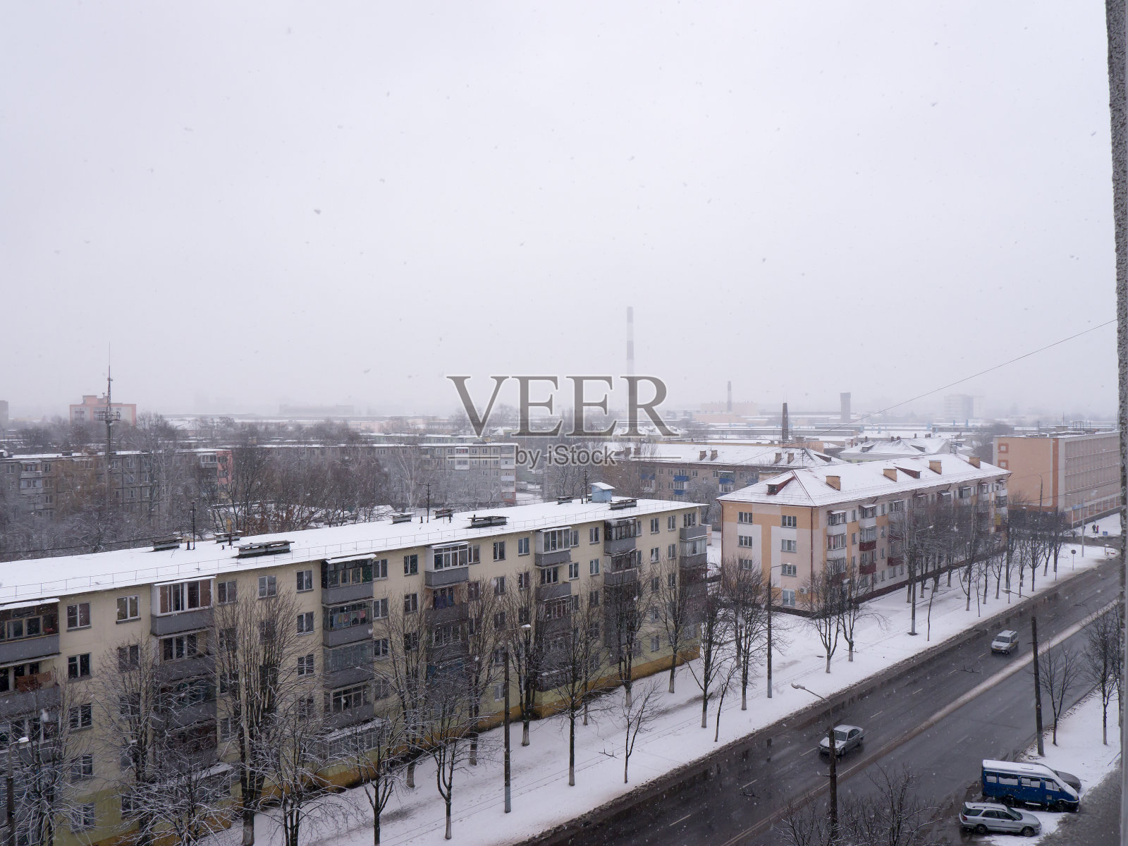 工厂的烟囱。照片摄影图片