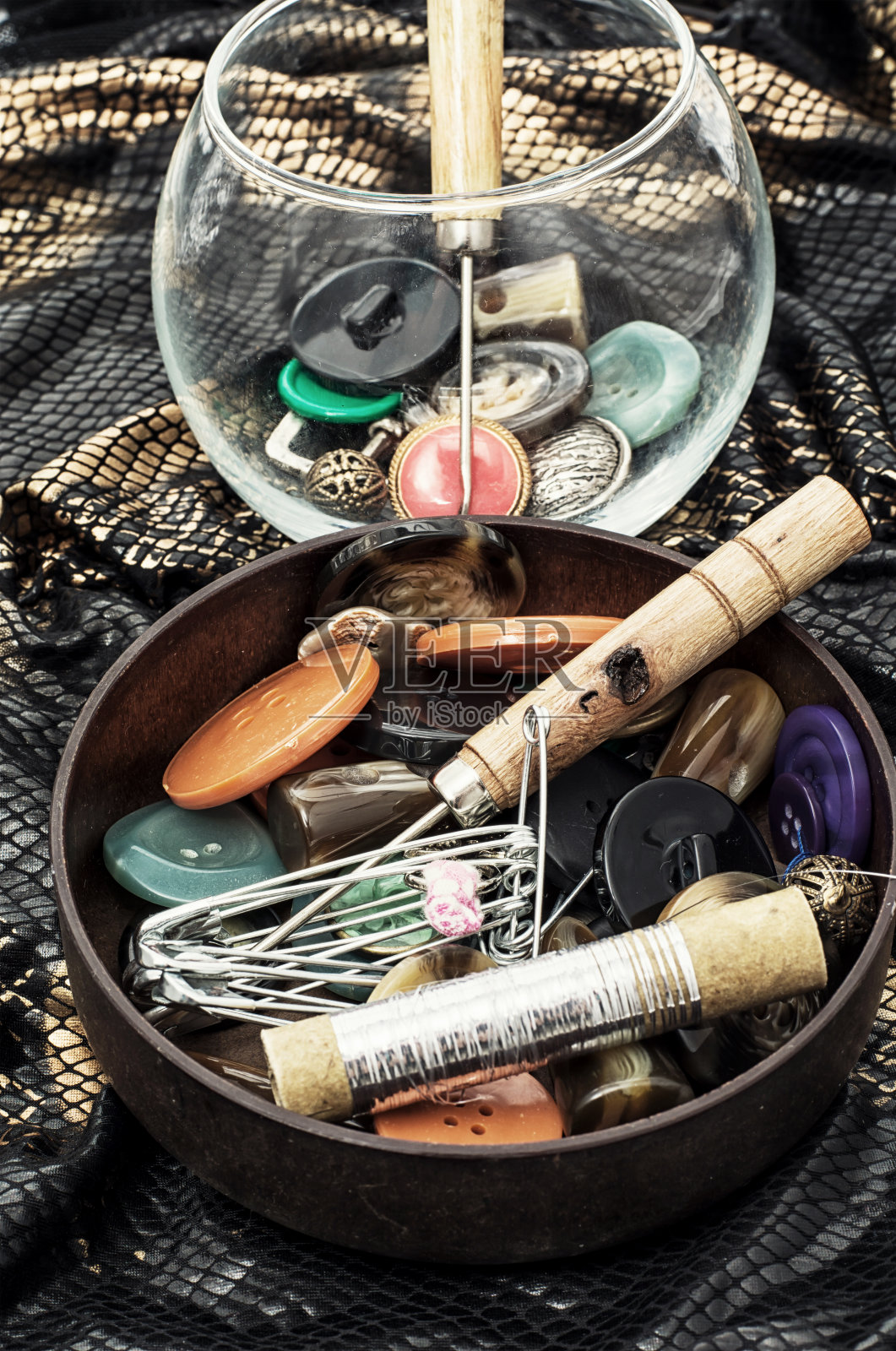 缝纫工具照片摄影图片