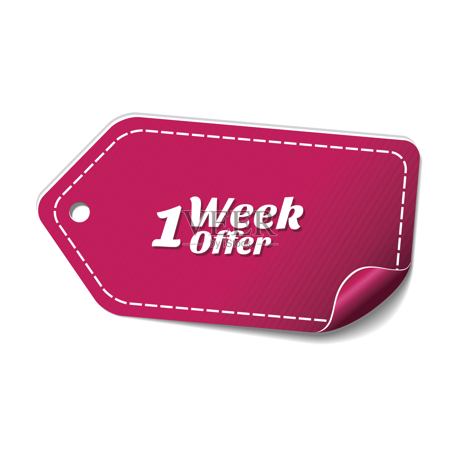 1周提供粉色矢量图标设计设计模板素材