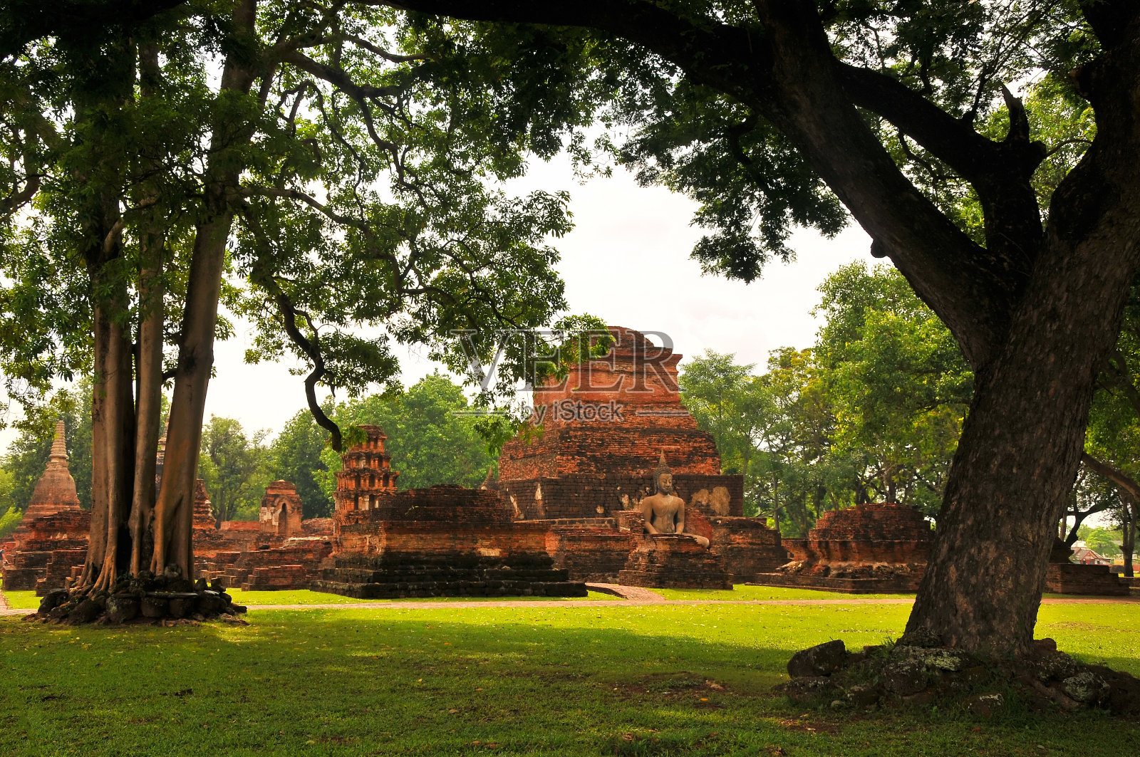 素可泰历史公园，素可泰镇，泰国照片摄影图片