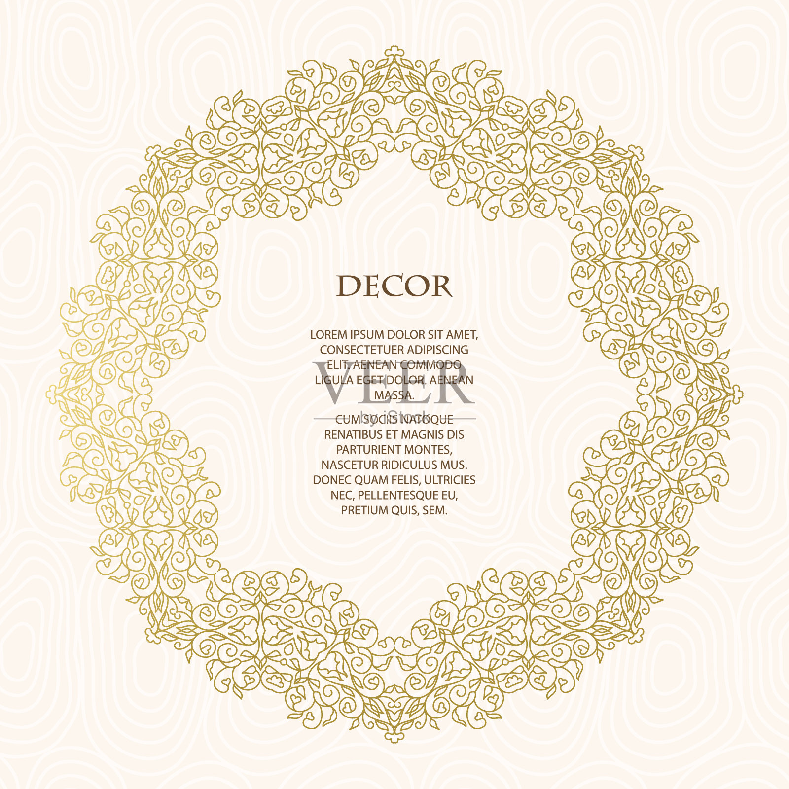 矢量框架设计模板。插画图片素材