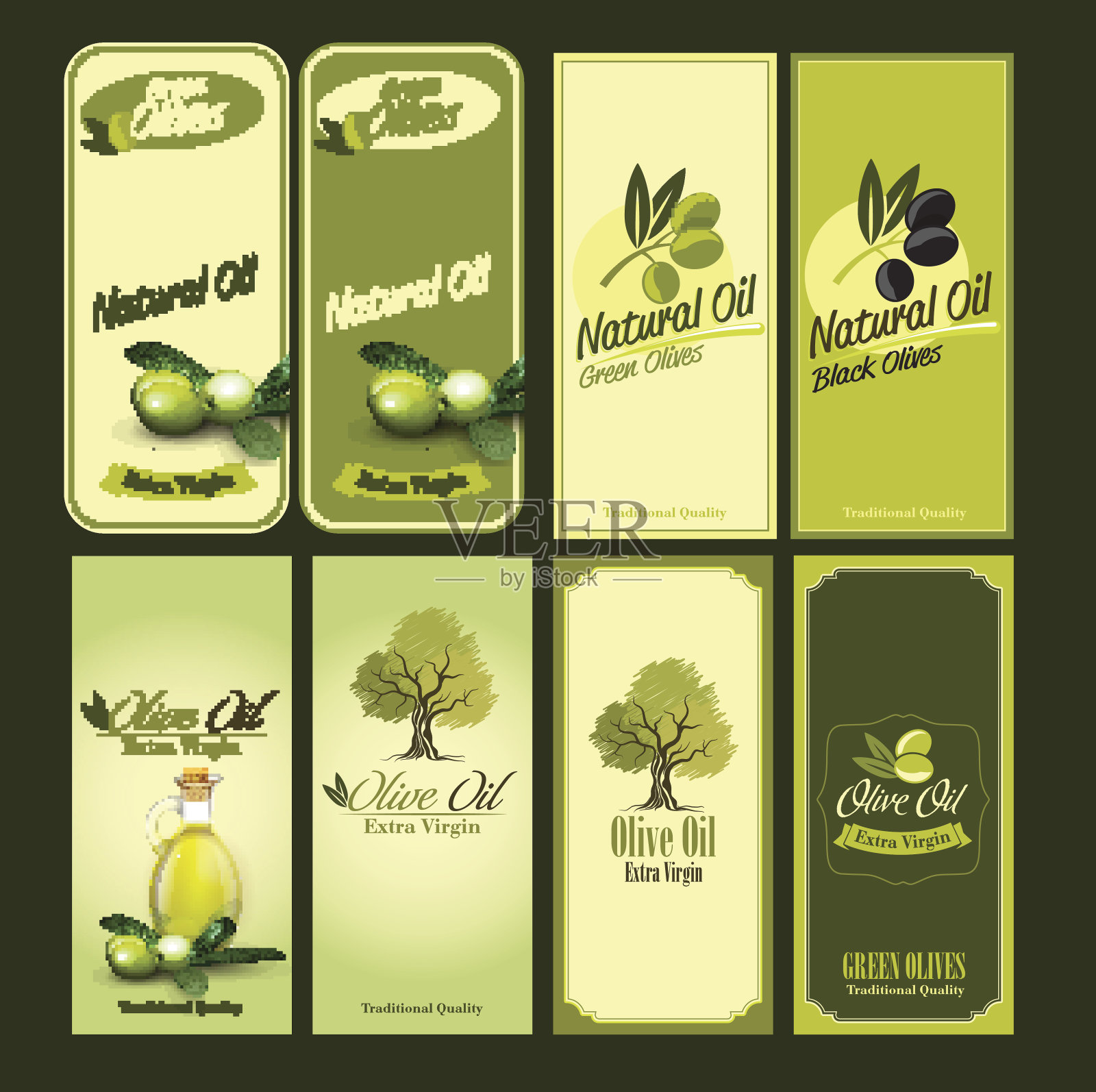 橄榄油插画图片素材