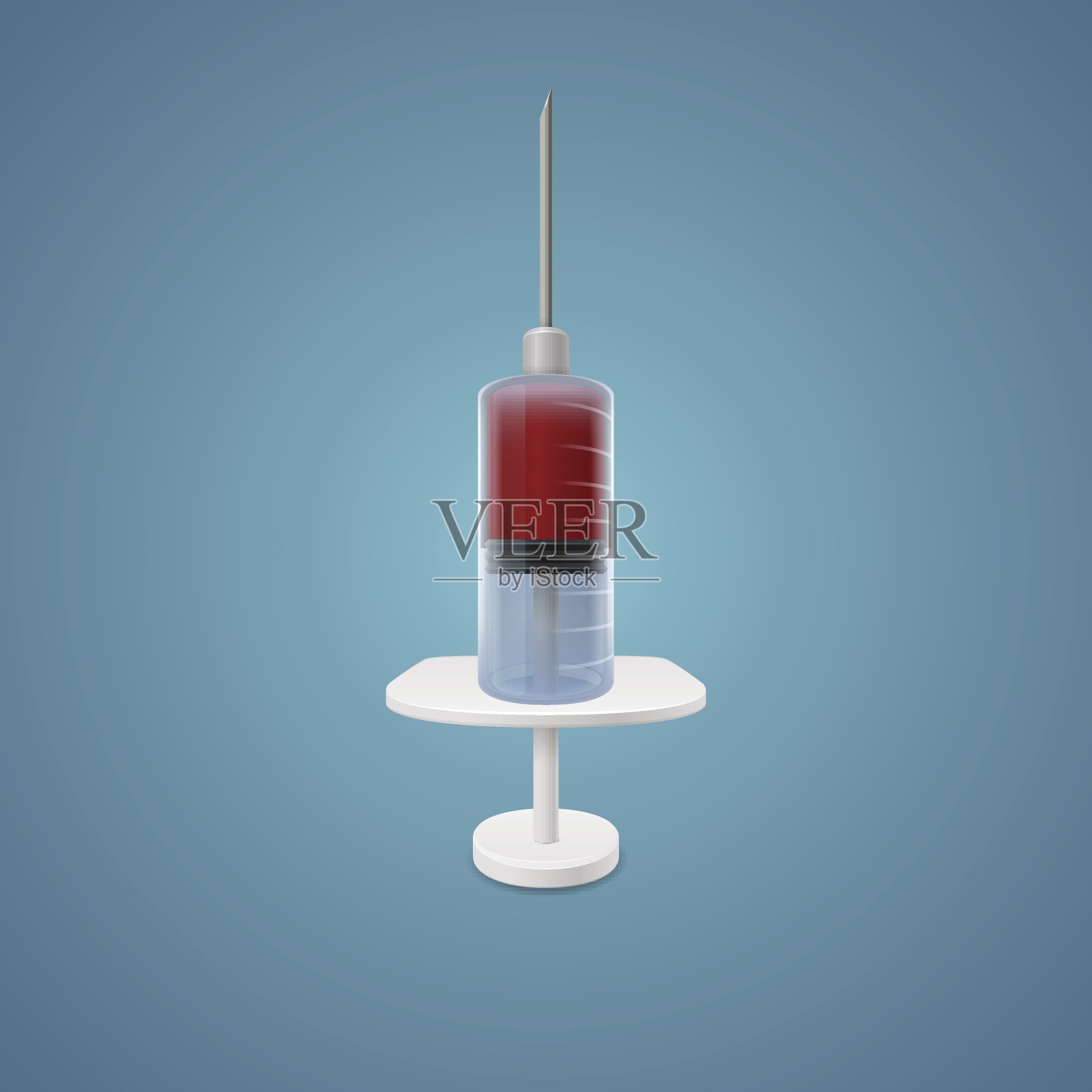 注射器与血插画图片素材