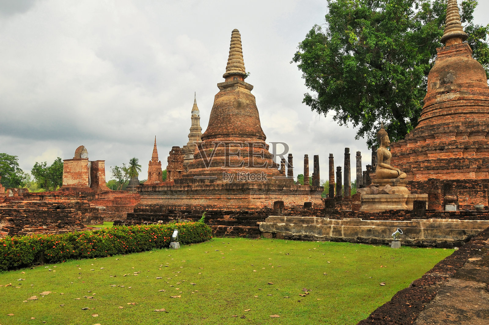 素可泰历史公园，素可泰镇，泰国照片摄影图片