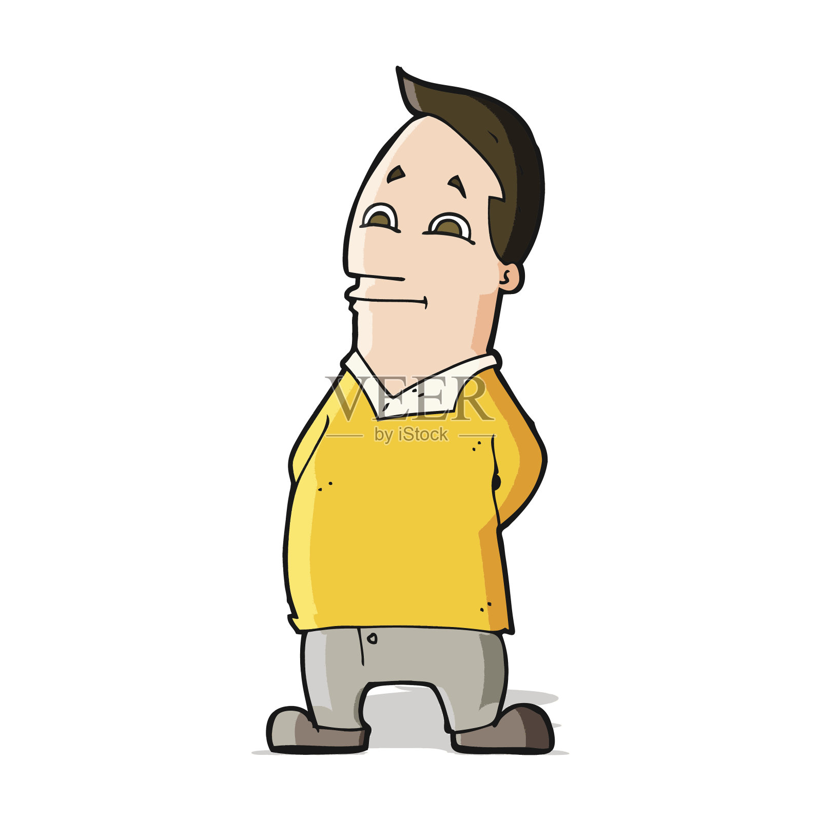 卡通友好的人设计元素图片