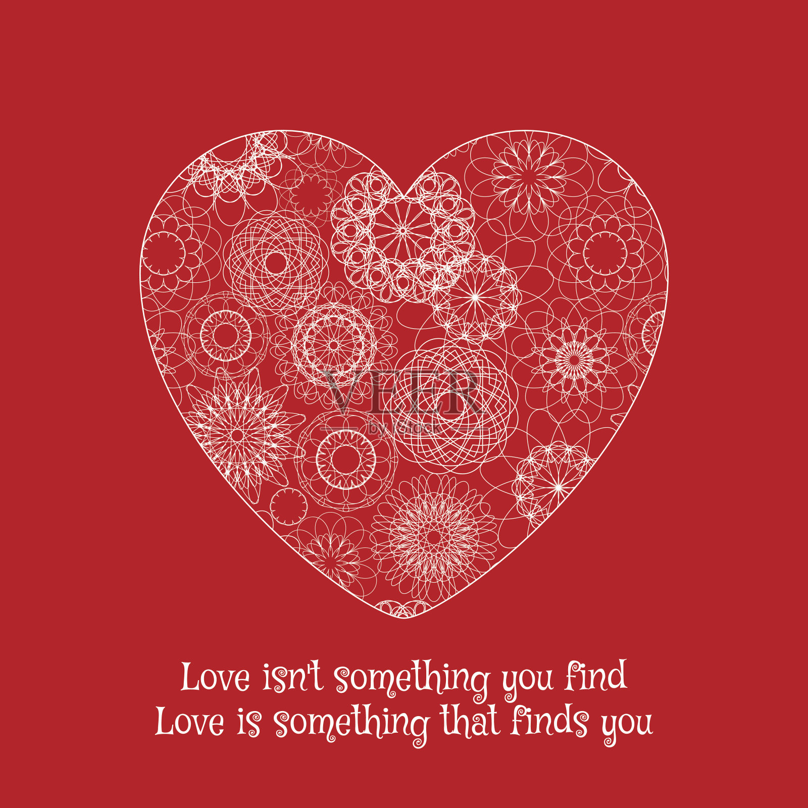 心意心意贺卡插画图片素材