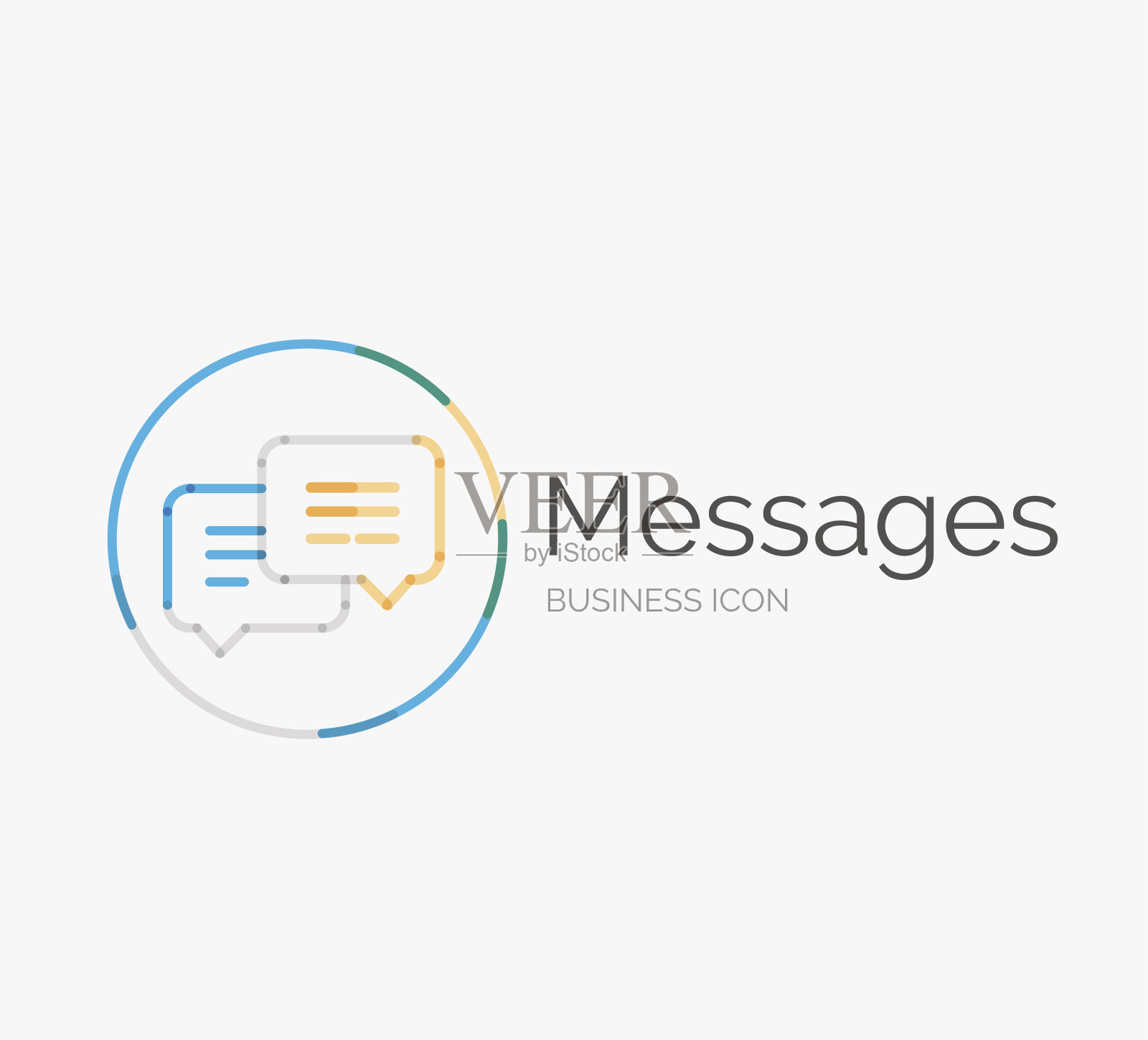 细线整齐的图标设计，信息概念图标素材