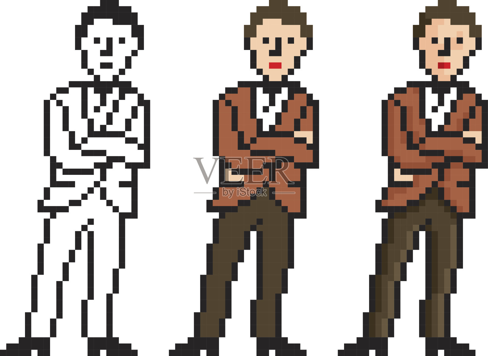 像素的男人设计元素图片