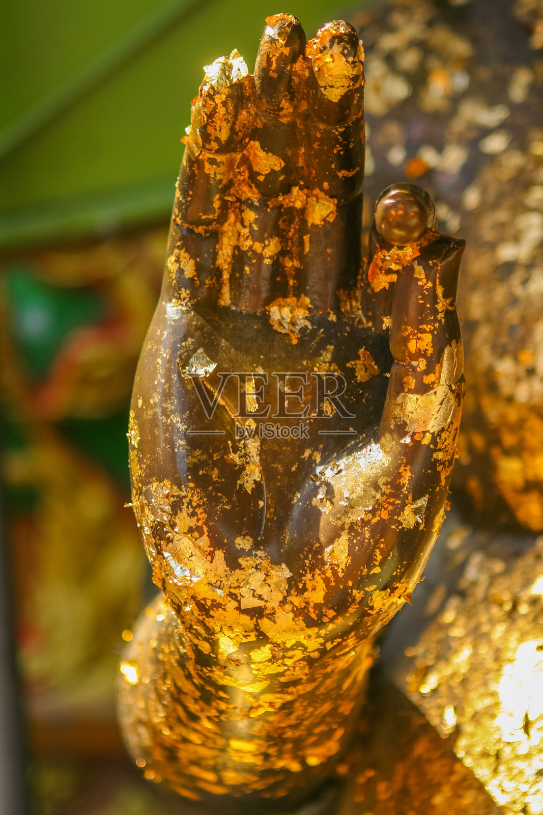 金手佛像照片摄影图片