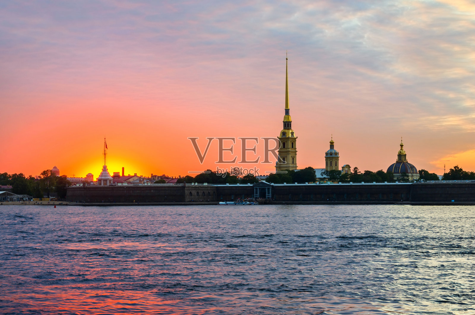 彼得和保罗要塞，圣彼得堡，俄罗斯照片摄影图片