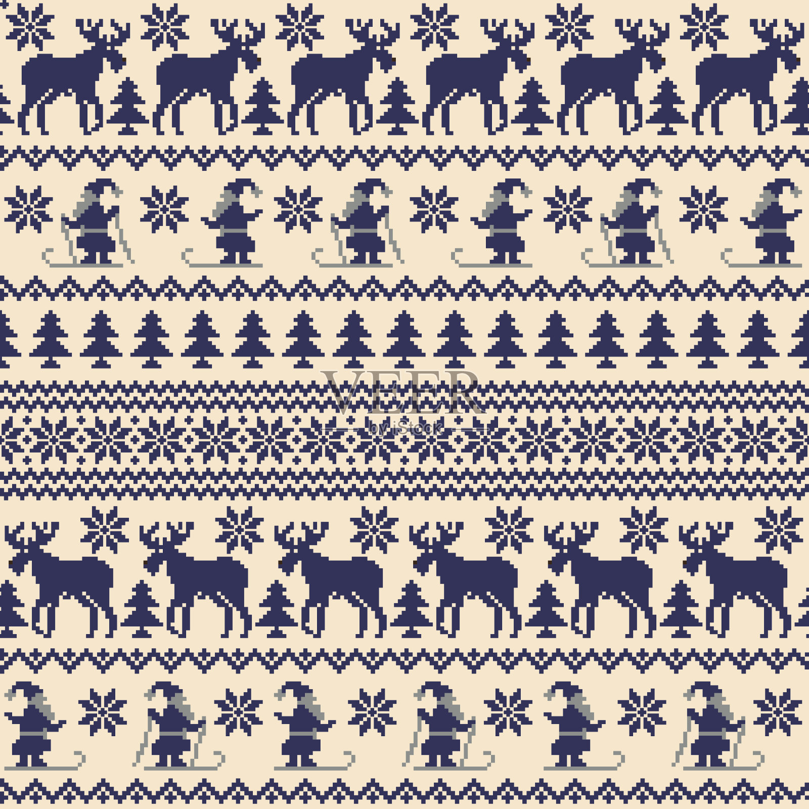 北欧设计模式插画图片素材