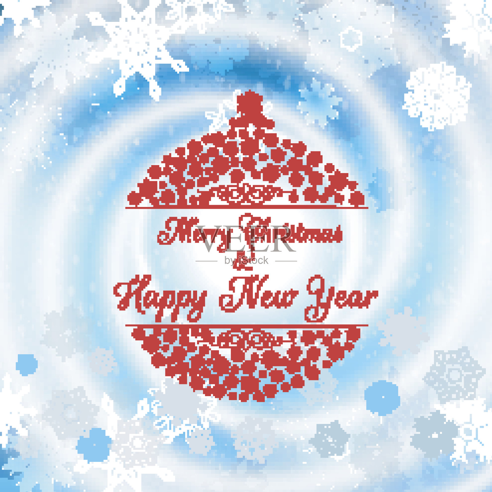 圣诞快乐，新年快乐背景横幅插画图片素材