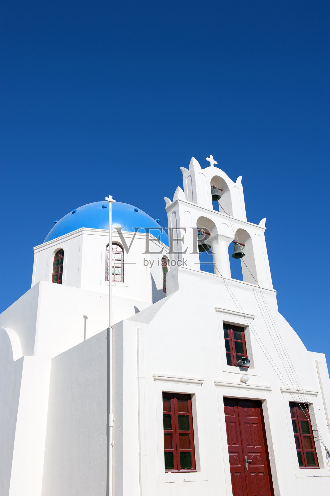 希腊,圣托里尼岛,教堂照片摄影图片