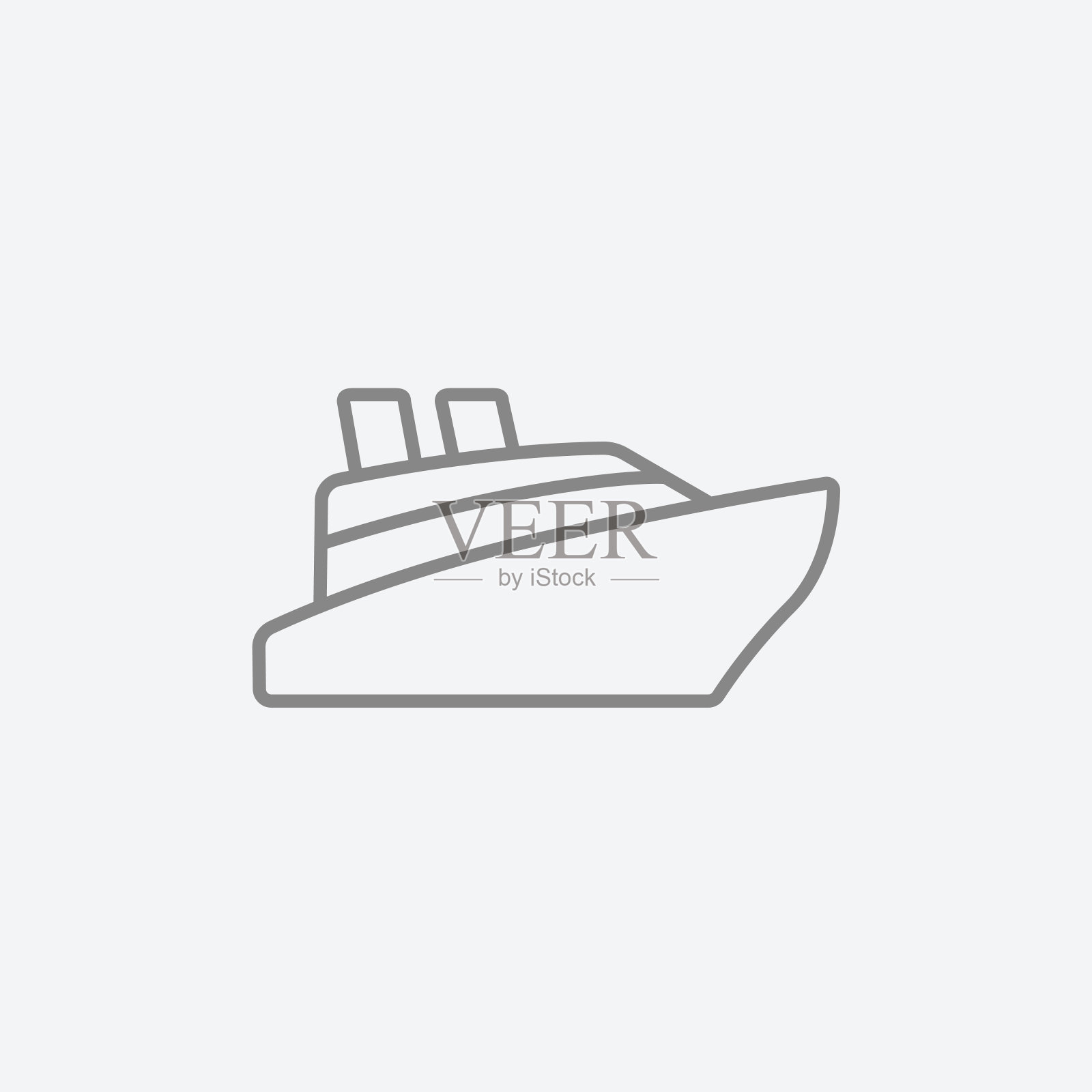 邮轮线路图标设计元素图片