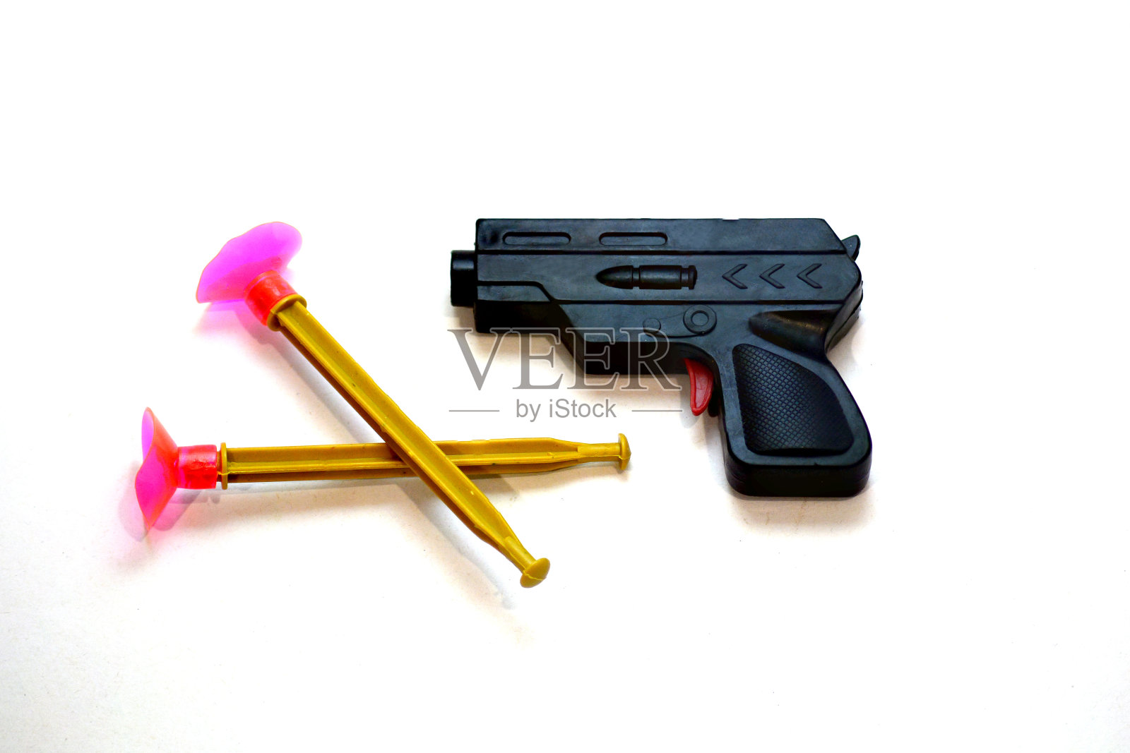 枪玩具孤立在白色背景上照片摄影图片