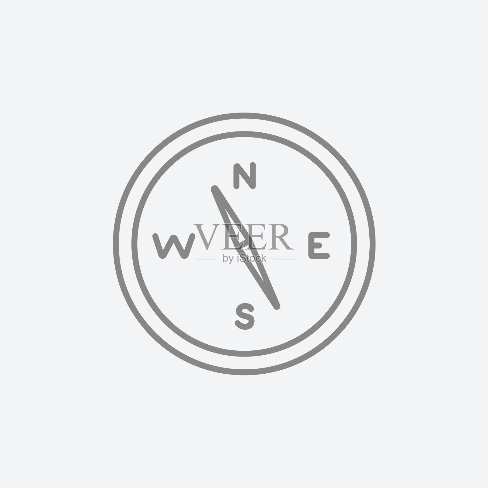 罗经线图标插画图片素材