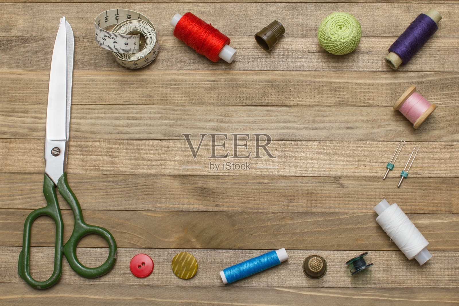 由缝纫设备制成的框架照片摄影图片