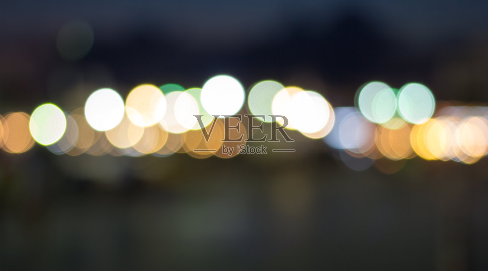 散景夜灯照片摄影图片