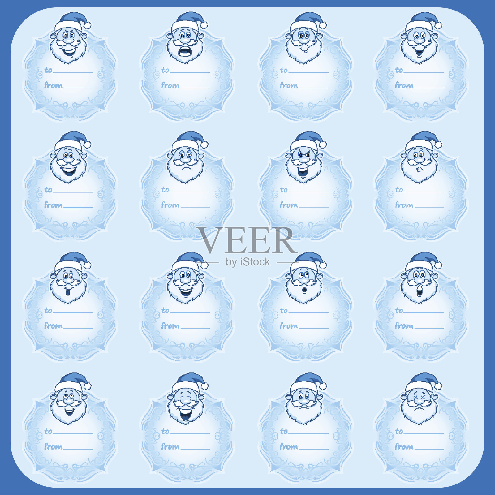 一套假日矢量卡与地方为你的文本。插画图片素材