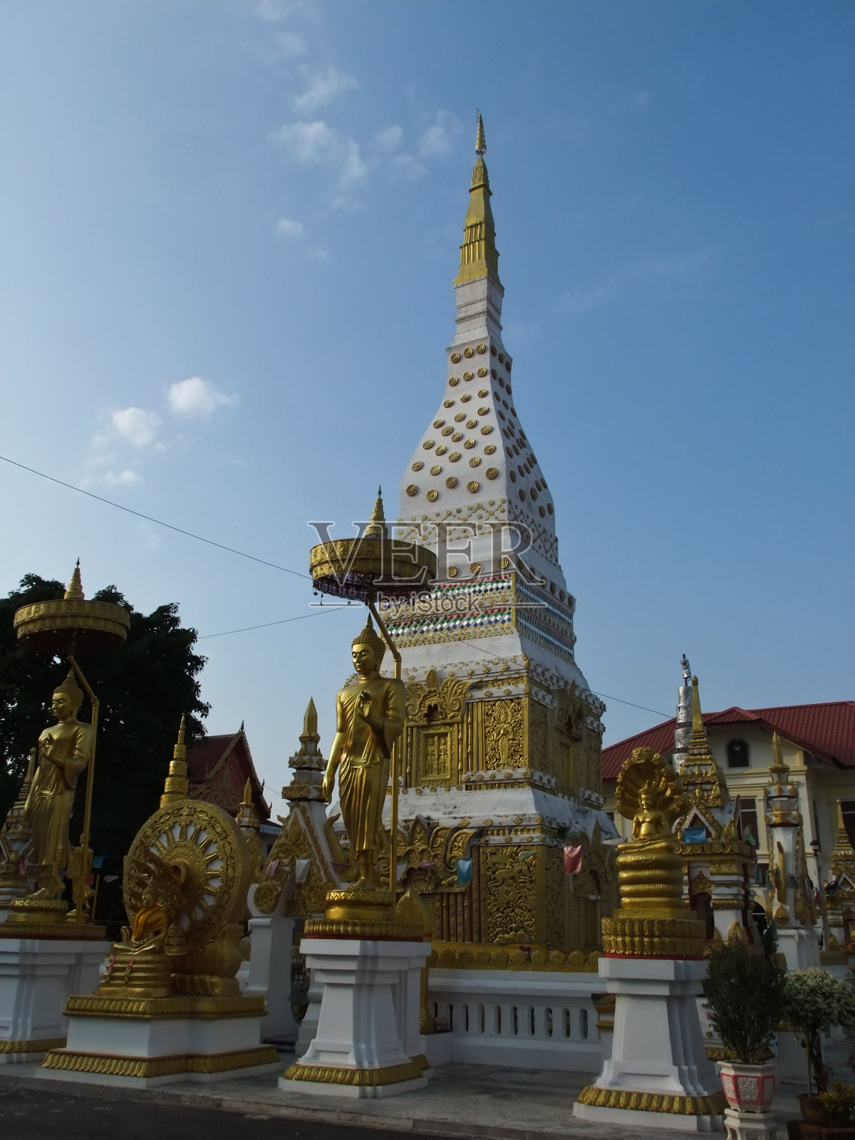 泰国那空番的那空宝塔照片摄影图片